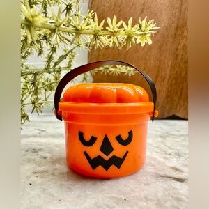 New MINI Halloween McDonald’s Happy Meal Orange McGoblin Pumpkin Boo Bucket 1.5”